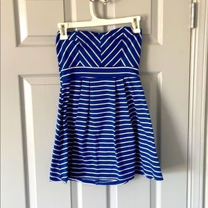 Blue Striped Dress